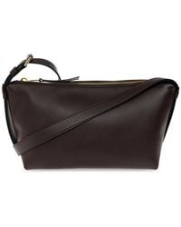 Moschino - Leather Shoulder Bag With Logo - Lyst
