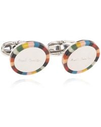 Paul Smith - Striped Cufflinks - Lyst