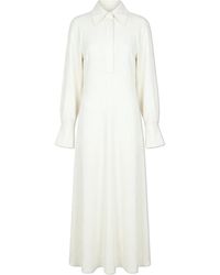 Victoria Beckham - Dress With Collar - Lyst