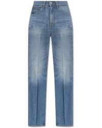 Victoria Beckham - Jeans With Logo - Lyst