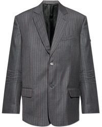 Balenciaga - Wool Blazer With Pinstripe Pattern - Lyst