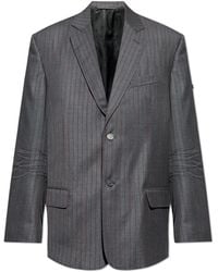 Balenciaga - Wool Blazer With Pinstripe Pattern - Lyst