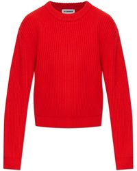 Jil Sander - Wool Sweater With A Crew Neck - Lyst