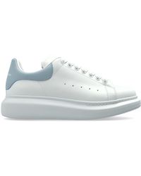 McQueen - Leather Shoes With Logo - Lyst