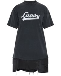 Balenciaga - Dress With Logo - Lyst