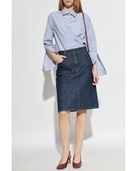 Fendi - Shirt With A Striped Pattern - Lyst