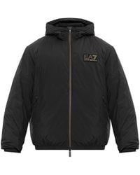 EA7 - Insulated Jacket With Hood - Lyst