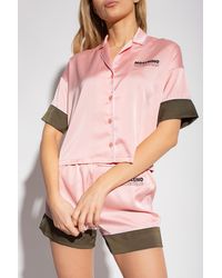Moschino Pyjama With Logo - Pink
