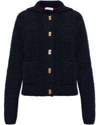 Ferragamo - Wool Cardigan With Pockets - Lyst