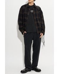 Vetements - Wool Shirt With A Check Pattern - Lyst