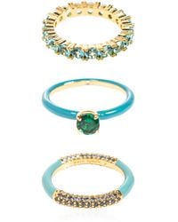 Kate Spade - Set Of Three Rings - Lyst