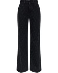 Balmain - Wide-Leg Trousers - Lyst