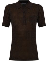 Acne Studios - Silk Polo Shirt With Pocket - Lyst