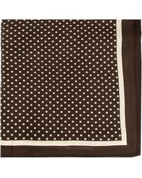 Matteau - Silk Scarf With Polka Dot Pattern - Lyst
