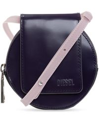 DIESEL 'candymore' Pouch On Strap With Logo - Purple