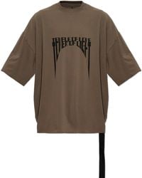 Rick Owens - Printed T-Shirt - Lyst