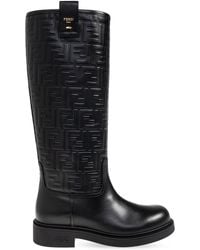 Fendi - Leather Boots - Lyst