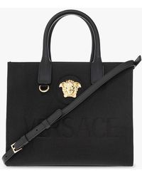 Versace - Shopper Bag With Logo - Lyst