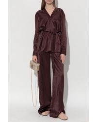 Tory Burch - Satin Top With Decorative Cord - Lyst
