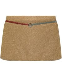 Oséree - Short Skirt With Lurex Thread - Lyst
