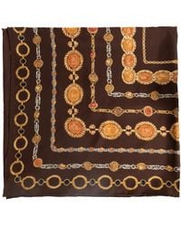 Versace - Silk Scarf With "The Lover" Print - Lyst