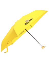 Moschino Printed Umbrella - Yellow