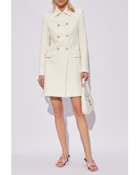 Versace - Double-Breasted Coat - Lyst
