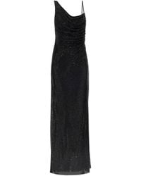 Self-Portrait - Dress With Shimmering Sequins - Lyst