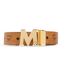 MCM - Belt With Logo - Lyst