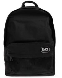 EA7 - Backpack With A Logo Patch - Lyst