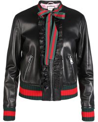 Gucci Leather jackets for Women | Online Sale up to 63% off | Lyst
