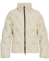 Burberry - Diamond-Quilted Puffer Jacket With Stand Collar - Lyst