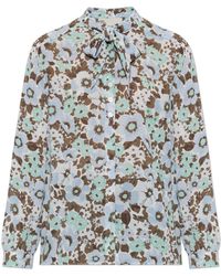 Tory Burch - Shirt With Floral Motif - Lyst