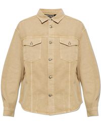 Palm Angels - Denim Shirt Jacket With Pockets - Lyst