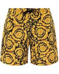 Versace - Barocco-Printed Swim Shorts - Lyst