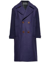 Lanvin - Wool Coat With Single Vent - Lyst