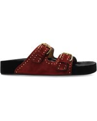 Isabel Marant - Suede Slides Lennyo, - Lyst