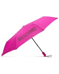 Moschino Umbrella With Logo - Pink