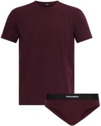 DSquared² - Underwear Set: Briefs, T-Shirt - Lyst