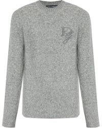 Dolce & Gabbana - Sweater With Embroidered Logo - Lyst