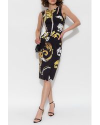 Versace Jeans Couture - Dress With Outline Barocco Print - Lyst