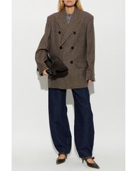 Ami Paris - Wool Blazer With Double Vent - Lyst