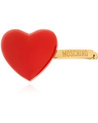 Moschino - Hair Clip With Heart Motif - Lyst