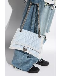 Balenciaga - ‘Crush Medium’ Shoulder Bag, , Light - Lyst
