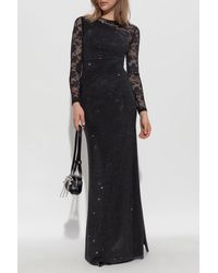 Self-Portrait - Dress With Shimmering Crystals - Lyst
