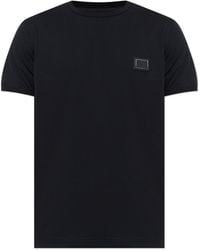 Dolce & Gabbana - T-Shirt With Logo Patch - Lyst