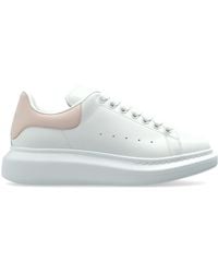 McQueen - Leather Shoes With Logo - Lyst