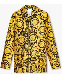 Versace - Yellow Silk Pyjama Top - Lyst