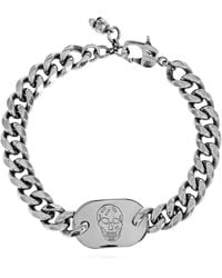 McQueen - Bracelet With Engraved Logo - Lyst