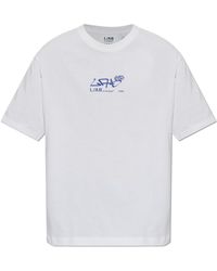 LAB C.O. OFF WHITE - Printed Logo T-Shirt - Lyst